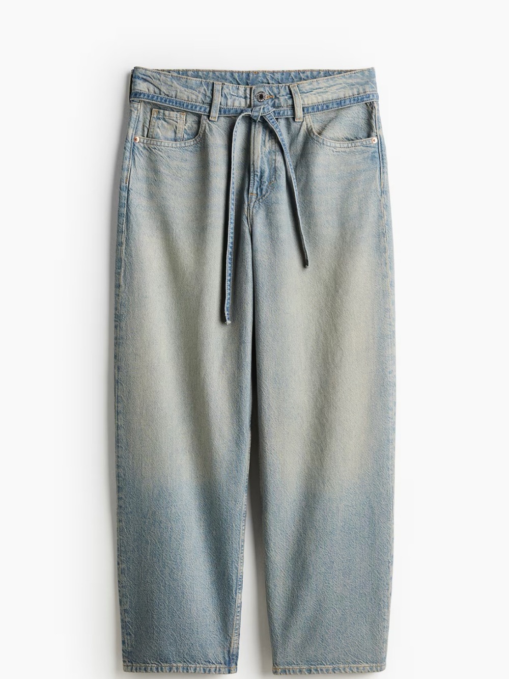 H&M Super Baggy Low Jeans - Light Blue